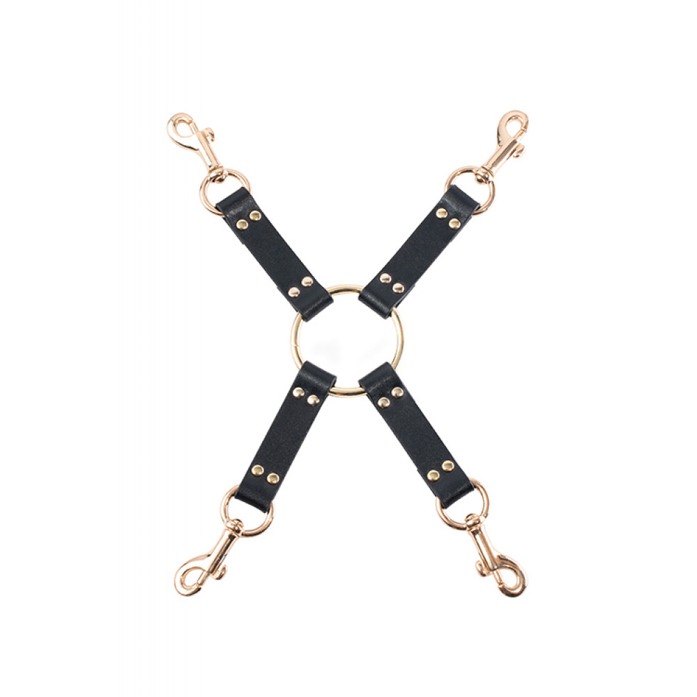 Наручники, веревки, бондажы, поножи - Система фиксации GP PREMIUM HOG TIE SET BLACK 1
