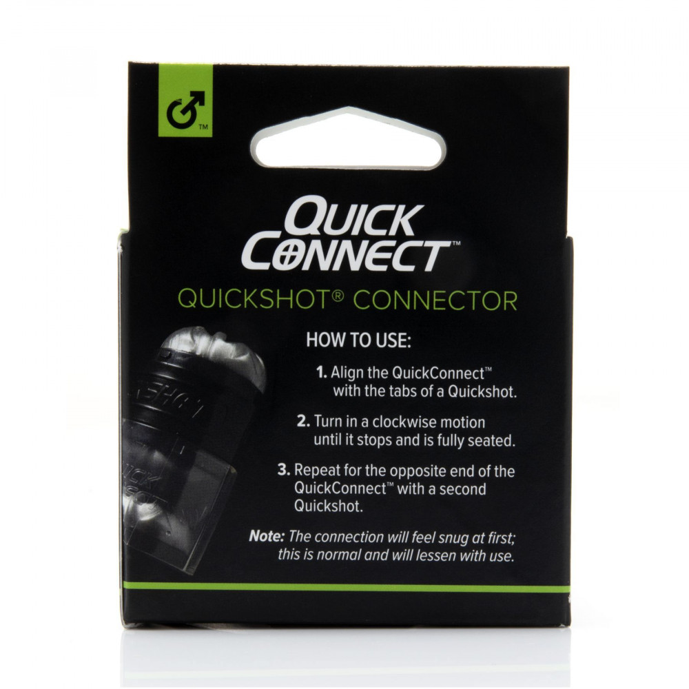 Аксессуары для мастурбаторов - Адаптер Fleshlight Quickshot Quick Connect для соединения двух Квикшотов в одну игрушку 1