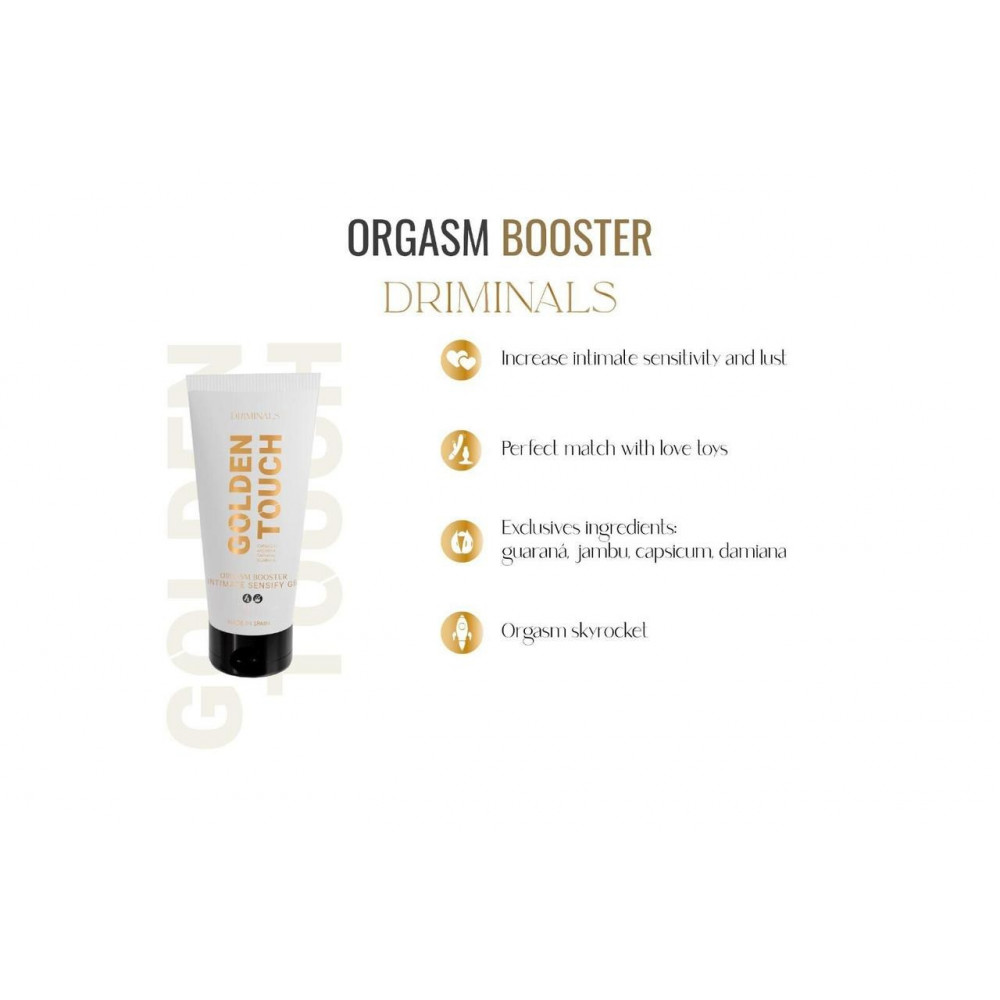 Лубриканты - Лубрикант для клитора Driminals Golden Touch Booster усиливающий оргазм, 30 мл 1