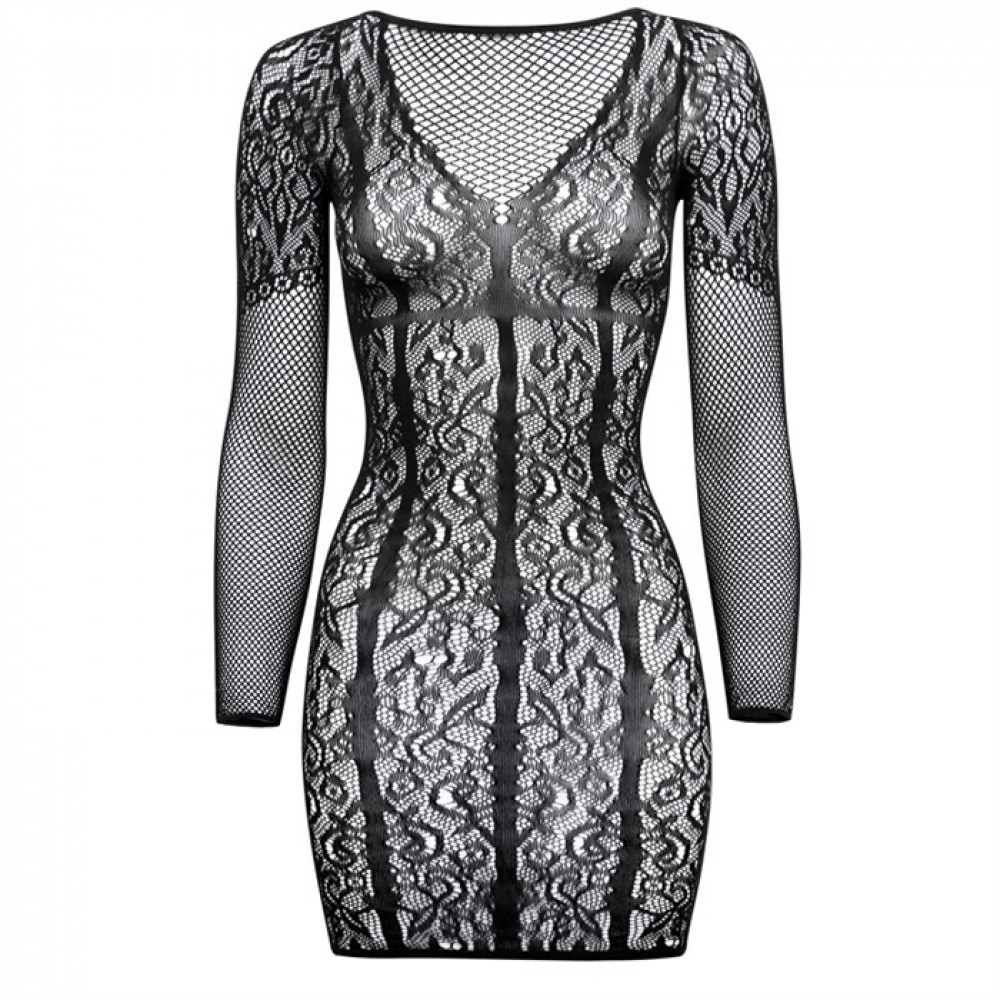 Эротическое белье - Мини платье Long Sleeve Mini Dress one siz 2