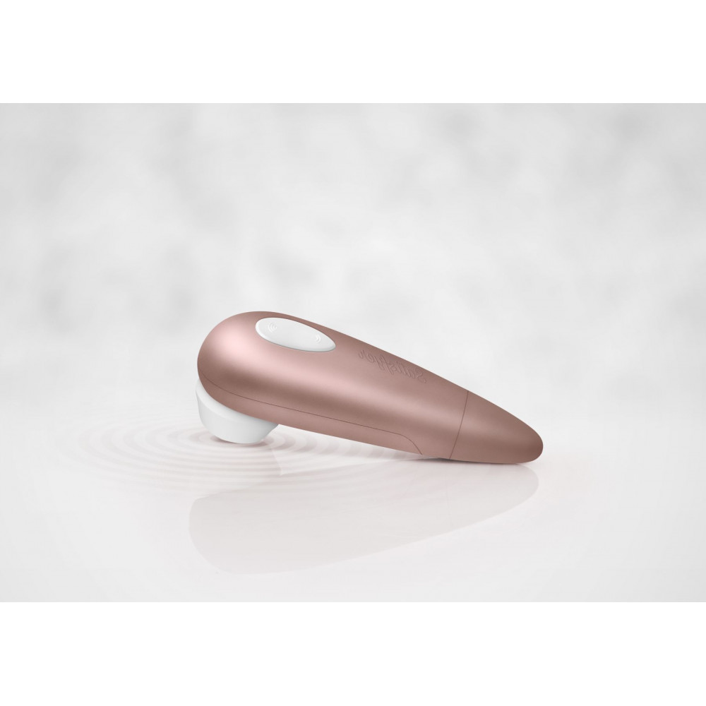 Вибраторы вакуумные - Вакуумный клиторальный стимулятор Satisfyer Number One, на батарейках 1