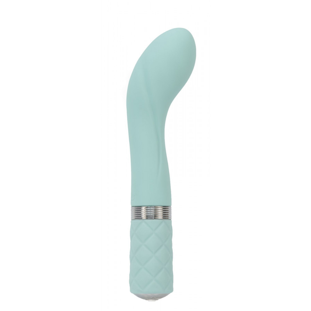 Стимулятор точки G - Роскошный вибратор Pillow Talk - Sassy Teal с кристаллом Сваровски для точки G, подарочная упаковка