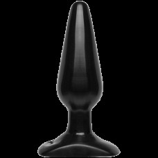 Анальная пробка Doc Johnson Smooth Classic Medium - Black, макс. диаметр 3,8см