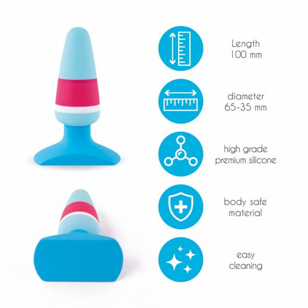 Анальная пробка - Анальная пробка FeelzToys - Plugz Butt Plug Colors Nr. 1 4