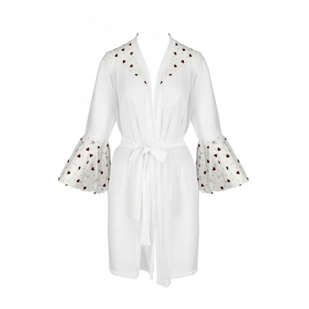 Эротические пеньюары и сорочки - Воздушный пеньюар LOVELIA PEIGNOIR white XXL/XXXL - Passion 2