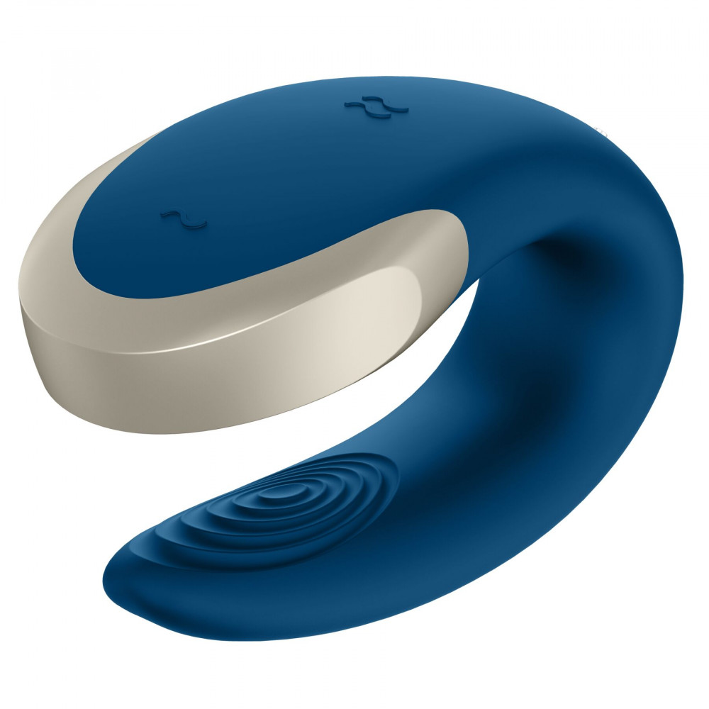 Вибраторы для пар - Смарт-вибратор для пар Satisfyer Double Love (Blue) 3
