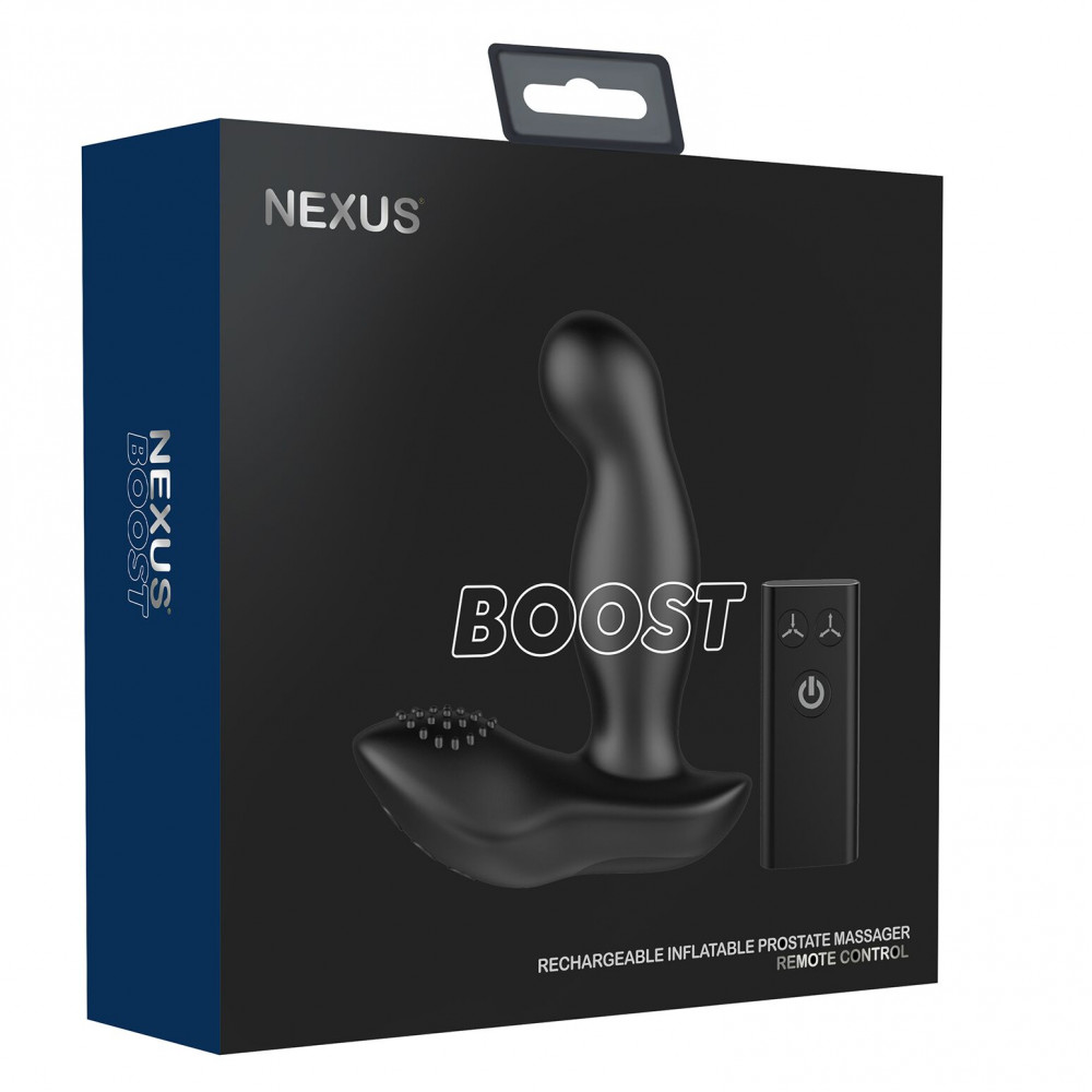 Массажёры простаты с вибрацией - Вибромассажер простаты Nexus Boost с надувной головкой, пульт ДУ 6