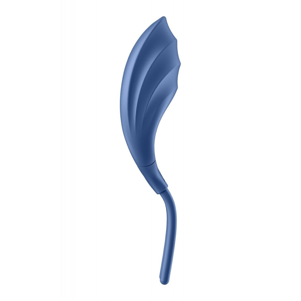 Эрекционные кольца с вибрацией - Эрекционное виброкольцо лассо Satisfyer Swordsman Blue, крепкая фиксация, 10 режимов, мощный мотор 5