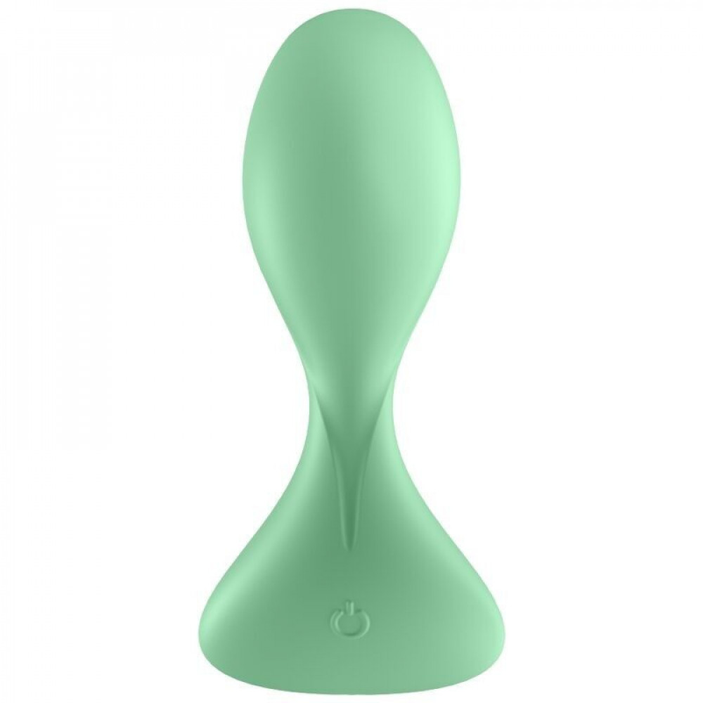 Анальные пробки с вибрацией - Анальная смарт-пробка с вибрацией Satisfyer Trendsetter Green 3