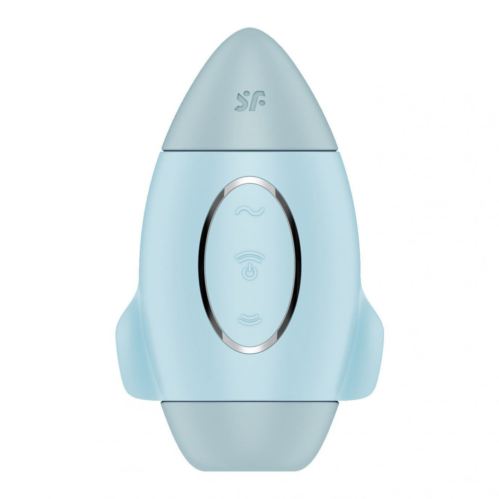 Вибраторы вакуумные - Вакуумный вибратор Satisfyer Mission Control Blue 1