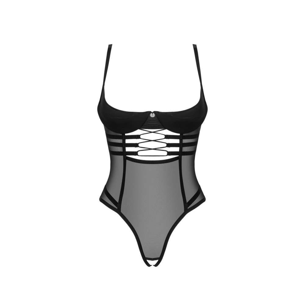 Эротическое боди - Боди Obsessive Roxelia crotchless teddy XS/S 5
