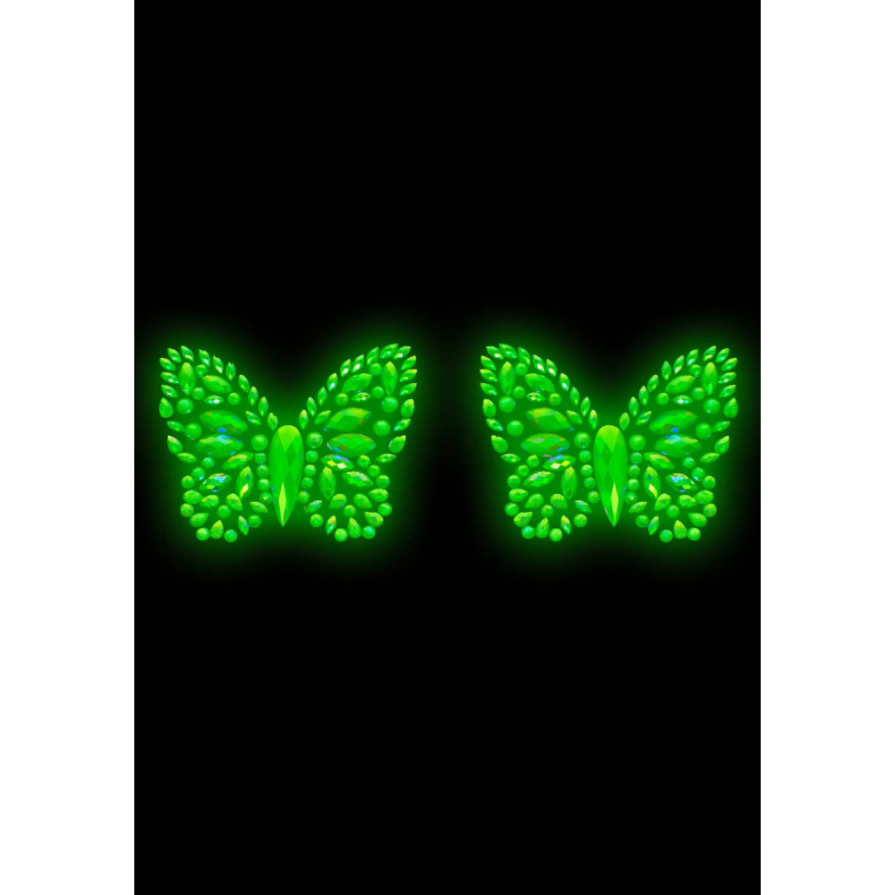 Интимные украшения - Пэстис из кристаллов Leg Avenue Chrysallis nipple sticker 2