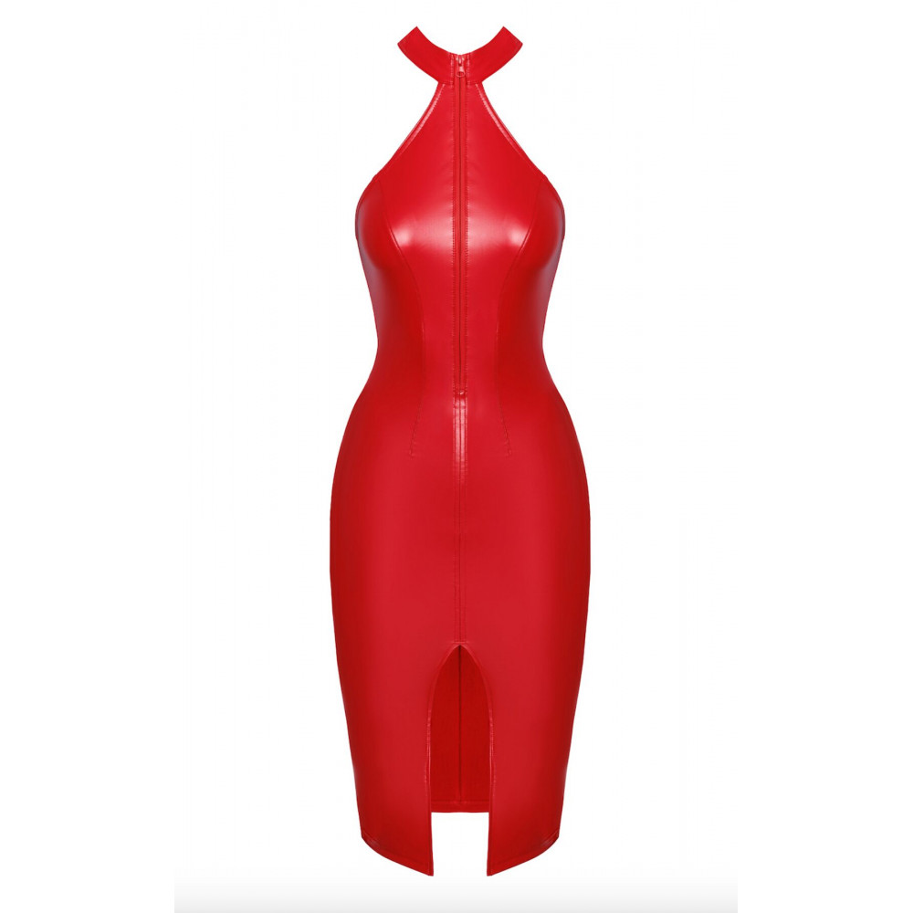 Женское эротическое белье - Платье Noir Handmade F354 Red powerwetlook dress - XXL 6