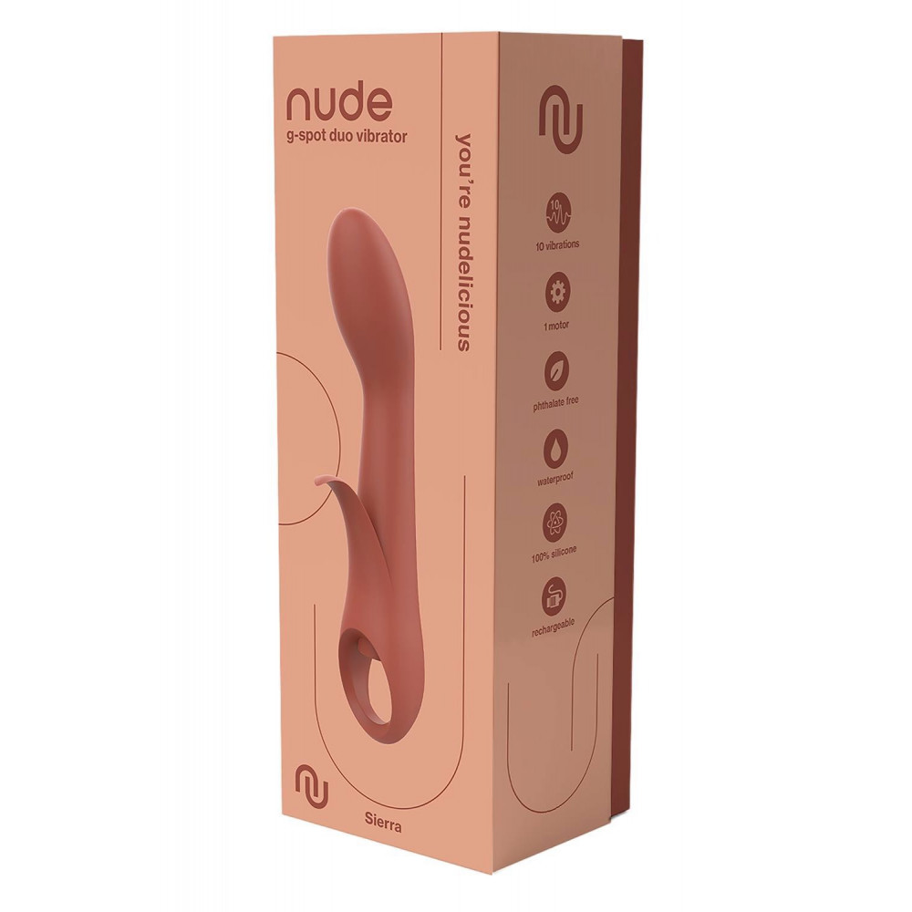 Секс игрушки - Вибратор Dream Toys Nude Sierra для точки G, коричневый 4