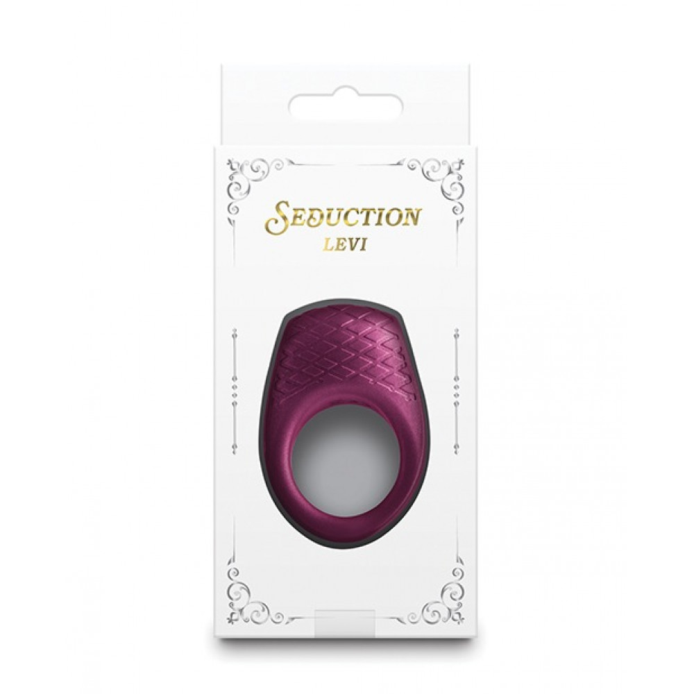 Секс игрушки - Вибро кольцо для пениса NS Novelties Seduction Levi бордовый металлик 2
