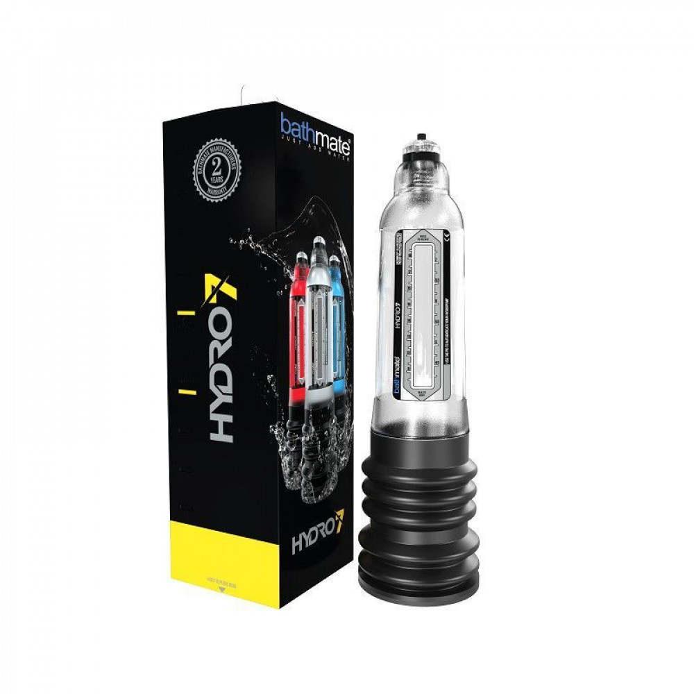 Гидропомпы - Гидропомпа Bathmate Hydro 7 Clear, для члена длиной от 12,5 до 18см, диаметр до 5см 1