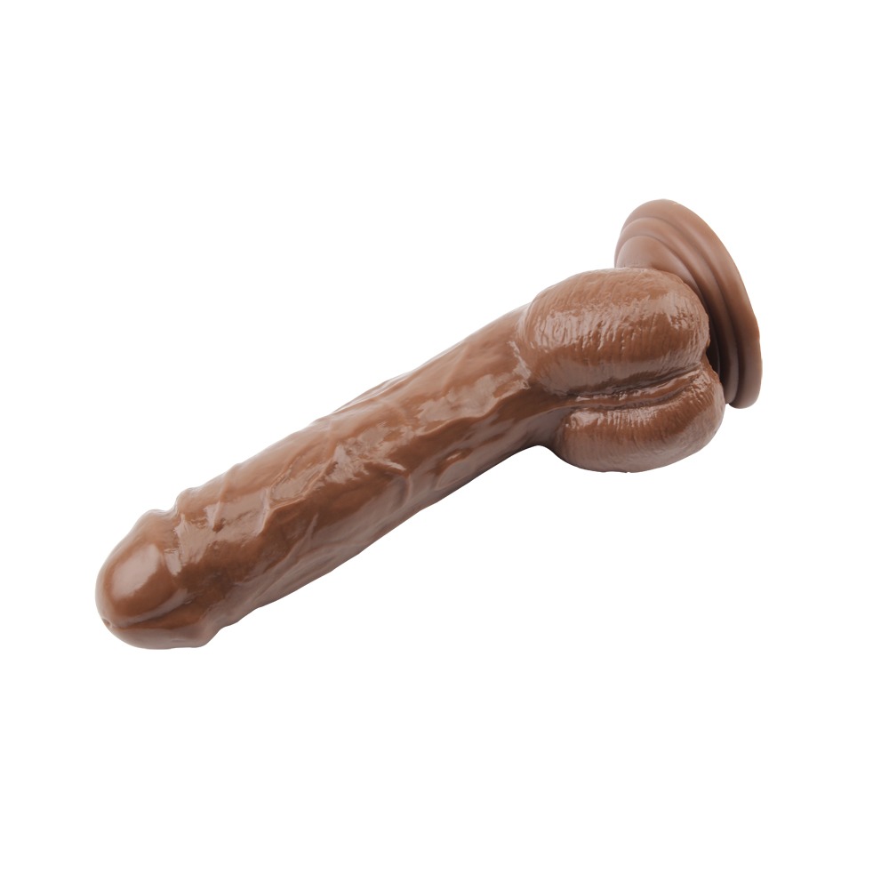 Секс игрушки - Фаллоимитатор с мошонкой Chisa Ballsy Super Cock Jeff Stryker на присоске, коричневый 4