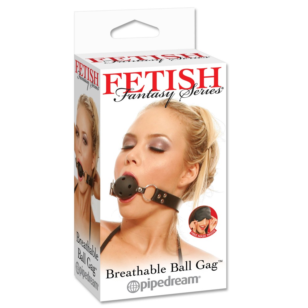 БДСМ игрушки - Кляп Fetish пластиковый, с ремешком из экокожи, черный 1