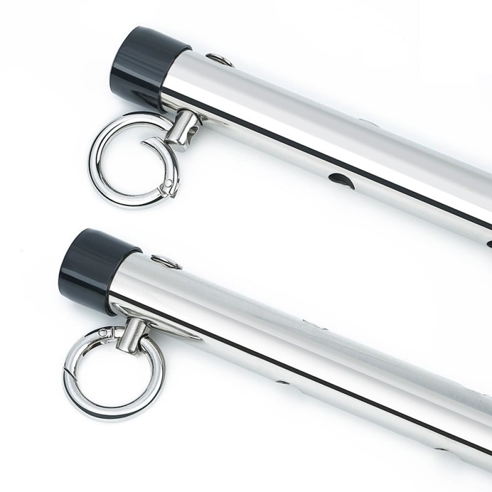 БДСМ игрушки - Комплект фиксирующей распорки с регулировкой Roоmfun Adjustable Spreader Bar Kit черный/серый 4