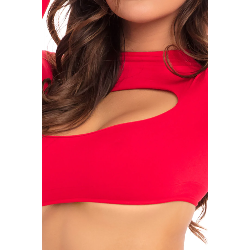 Эротическое белье - Комплект STOP & STARE 2PC SKIRT SET RED, S/M 2
