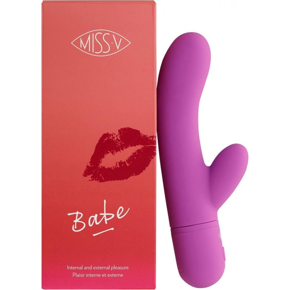 Вибратор-кролик - Вибратор-кролик Babe Pretty Violet Miss V, фиолетовый
