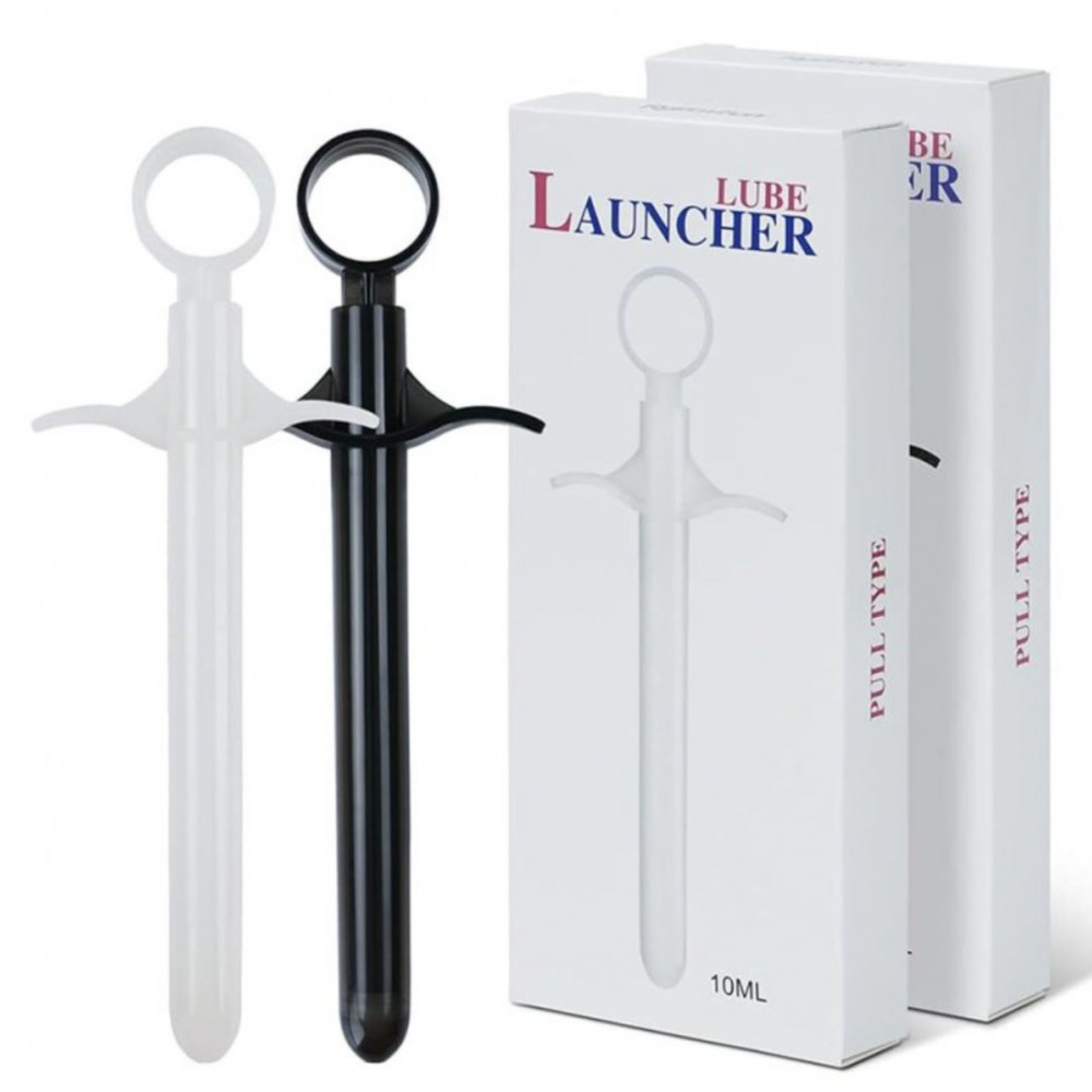 Секс игрушки - Шприц Roomfun LUBE Launcher для введения смазки черный, 10 мл