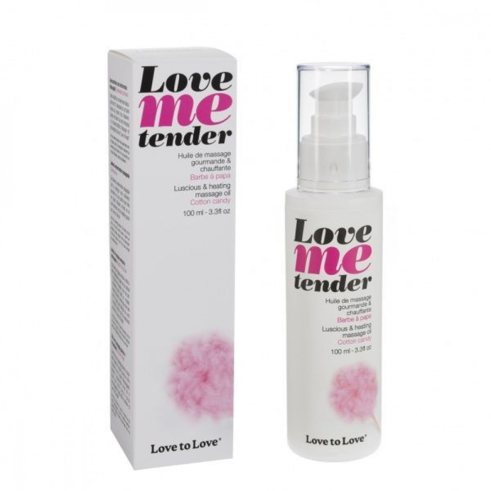 Массажные масла и свечи - Массажное масло Love To Love - Love Me Tender, Cotton candy, 100мл, аромат сахарная вата,без парабен