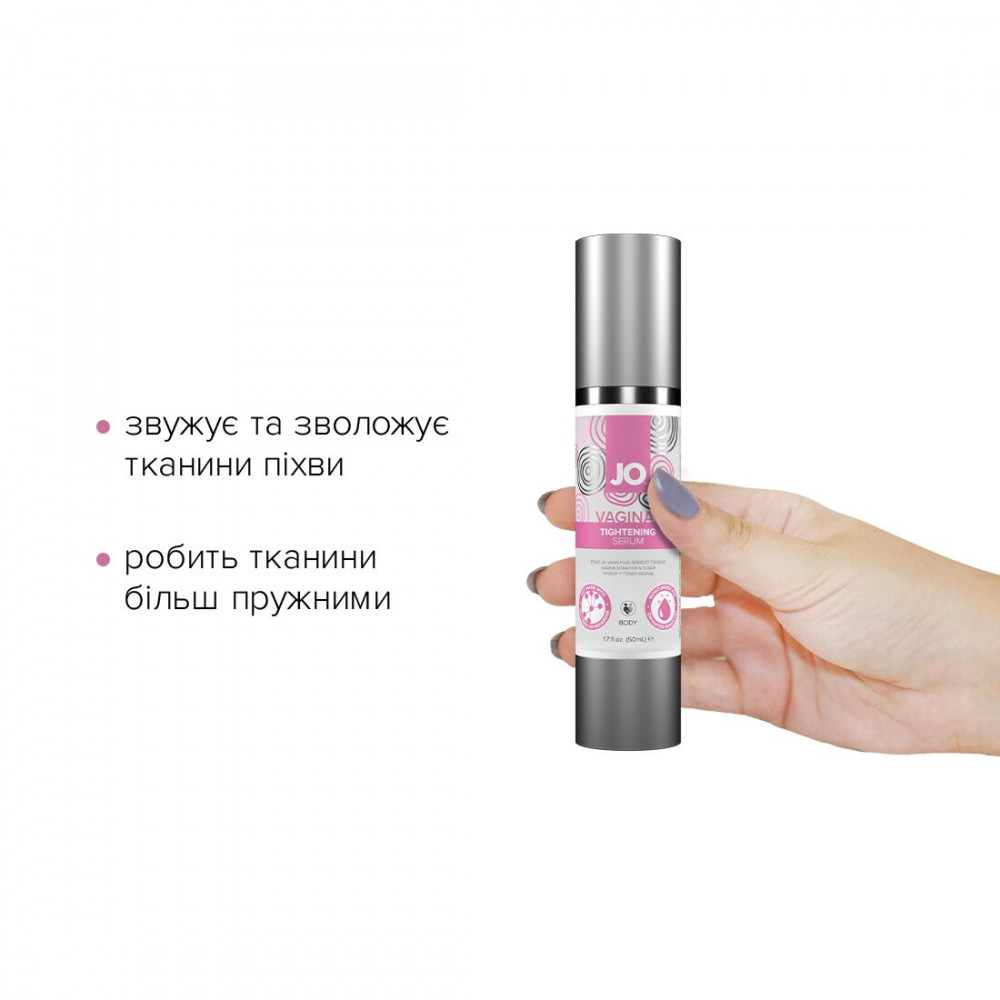 Смазки для женщин - Гель для сужения влагалища System JO Vaginal Tightening Serum (50 мл) с охлаждающе-вибрирующим эфф. 3