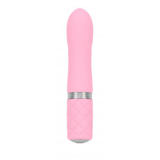 Роскошный вибратор PILLOW TALK - Flirty Pink с кристаллом Сваровски, гибкая головка