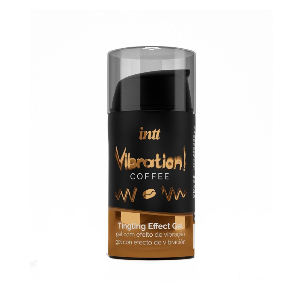 Женские возбудители - Жидкий вибратор Intt Vibration Coffee (15 мл), густой гель, очень вкусный, действует до 30 минут 1