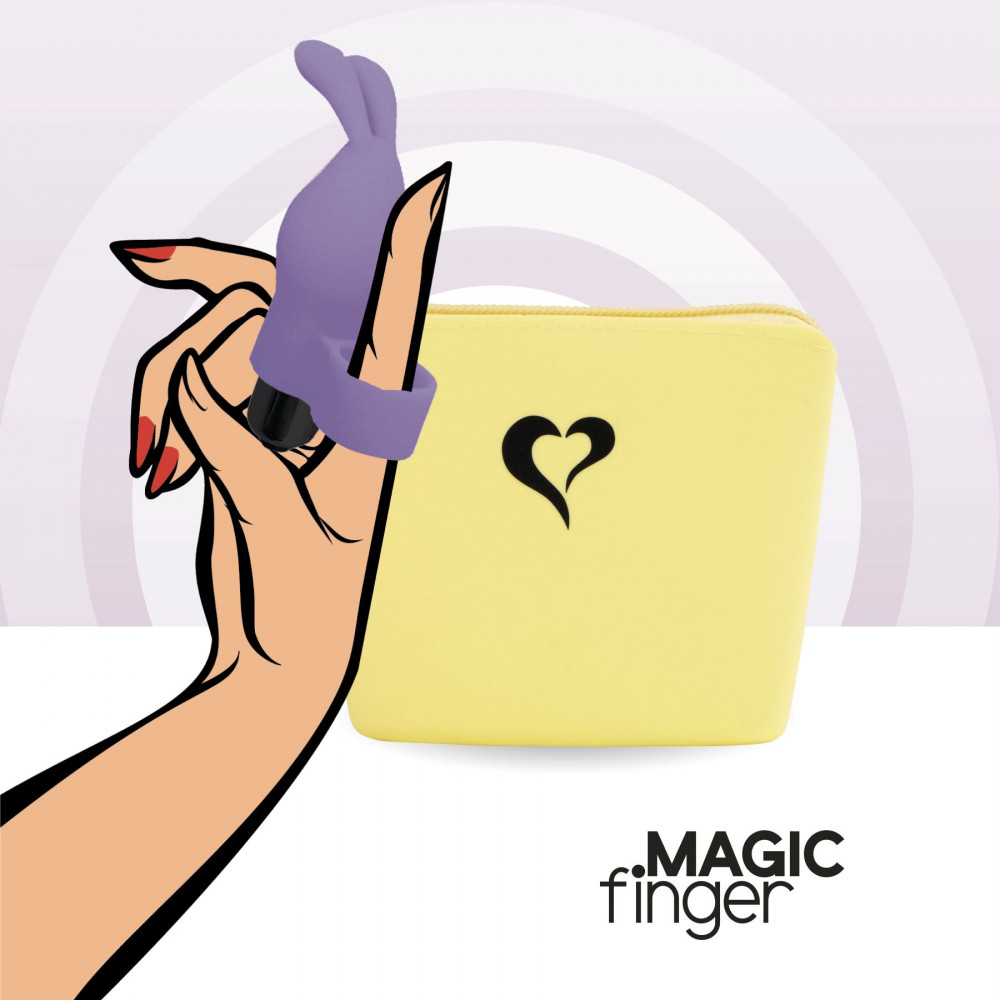 Мини вибраторы - Вибратор на палец FeelzToys Magic Finger Vibrator Purple 3