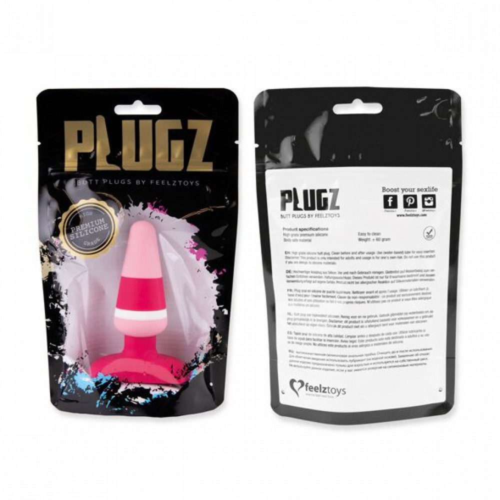 Анальная пробка - Анальная пробка FeelzToys - Plugz Butt Plug Colors Nr. 2 3