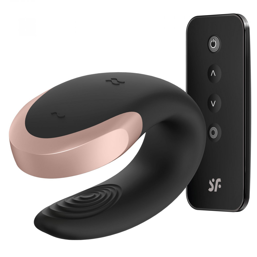 Вибраторы для пар - Смарт-вибратор для пар Satisfyer Double Love (Black)