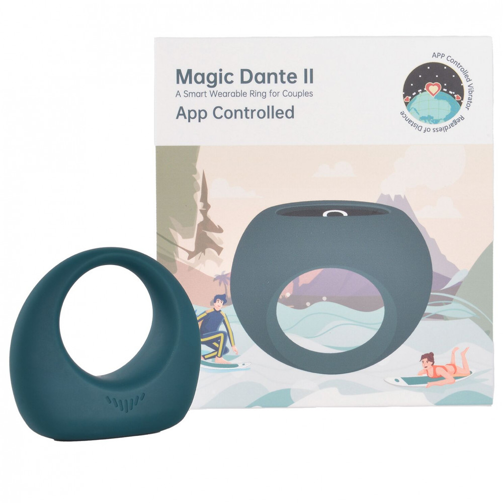 Эрекционные кольца с вибрацией - Эрекционное виброкольцо Magic Motion Dante II, управление с помощью смартфона 6