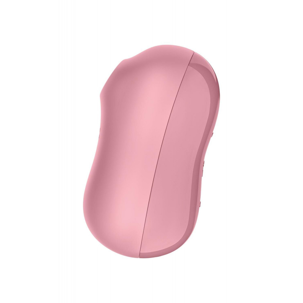 Вибраторы вакуумные - Вакуумный стимулятор с вибрацией Satisfyer Cotton Candy Light Red 4