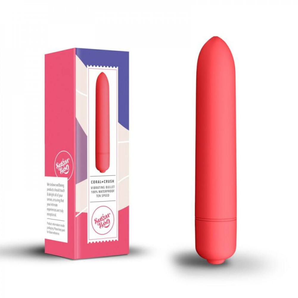 Клиторальный вибратор - Вибропуля SugarBoo Coral Crush, 10 уровней интенсивности 3