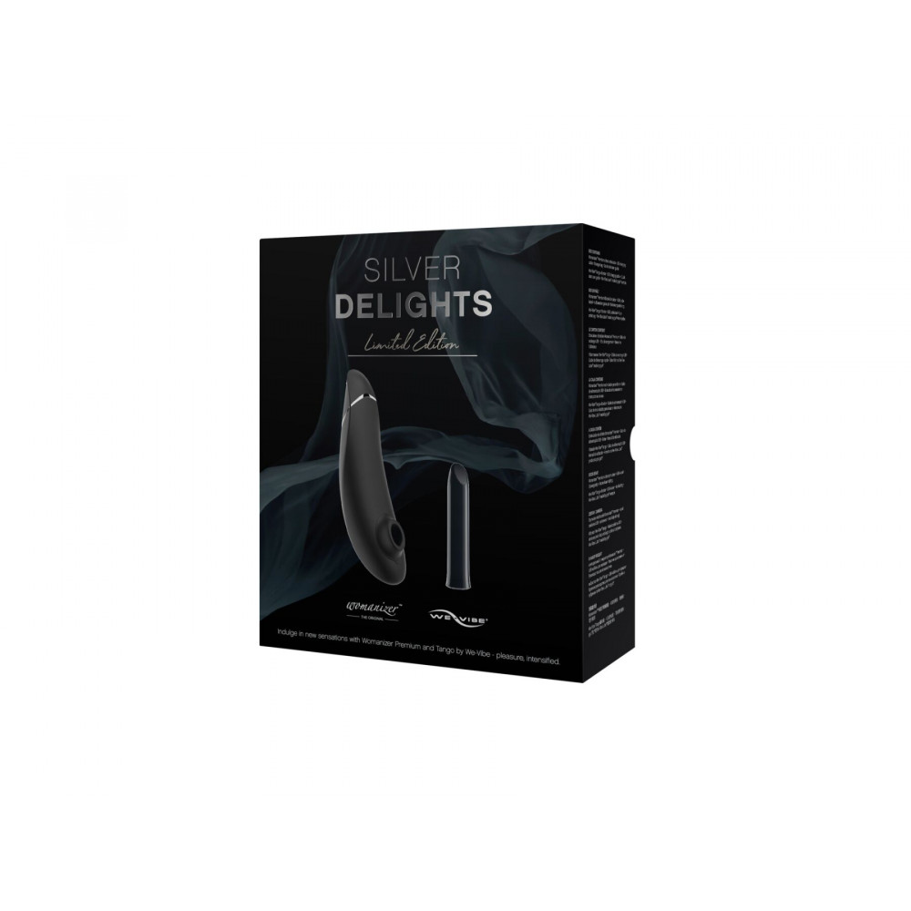 Наборы вибраторов - Премиальный подарочный набор Silver Delights Collection: Womanizer Premium и We-Vibe Tango 2