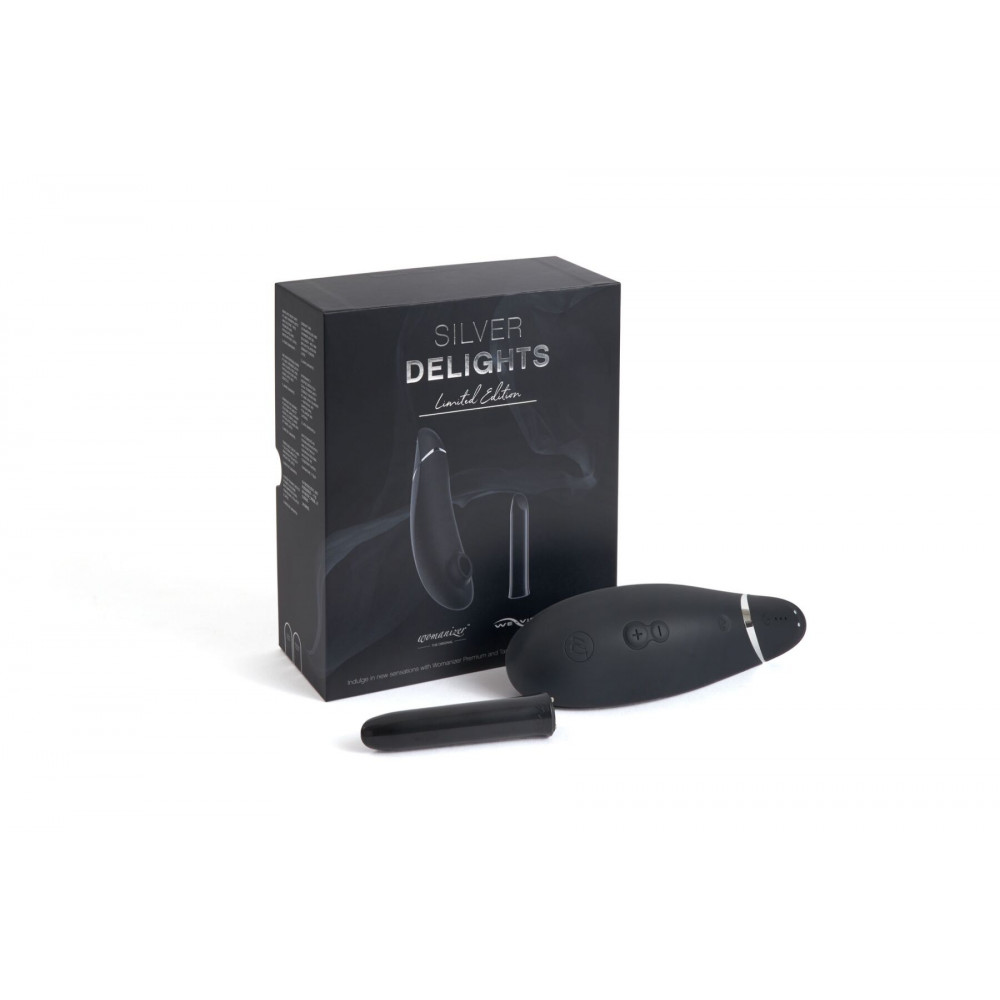 Наборы вибраторов - Премиальный подарочный набор Silver Delights Collection: Womanizer Premium и We-Vibe Tango 7