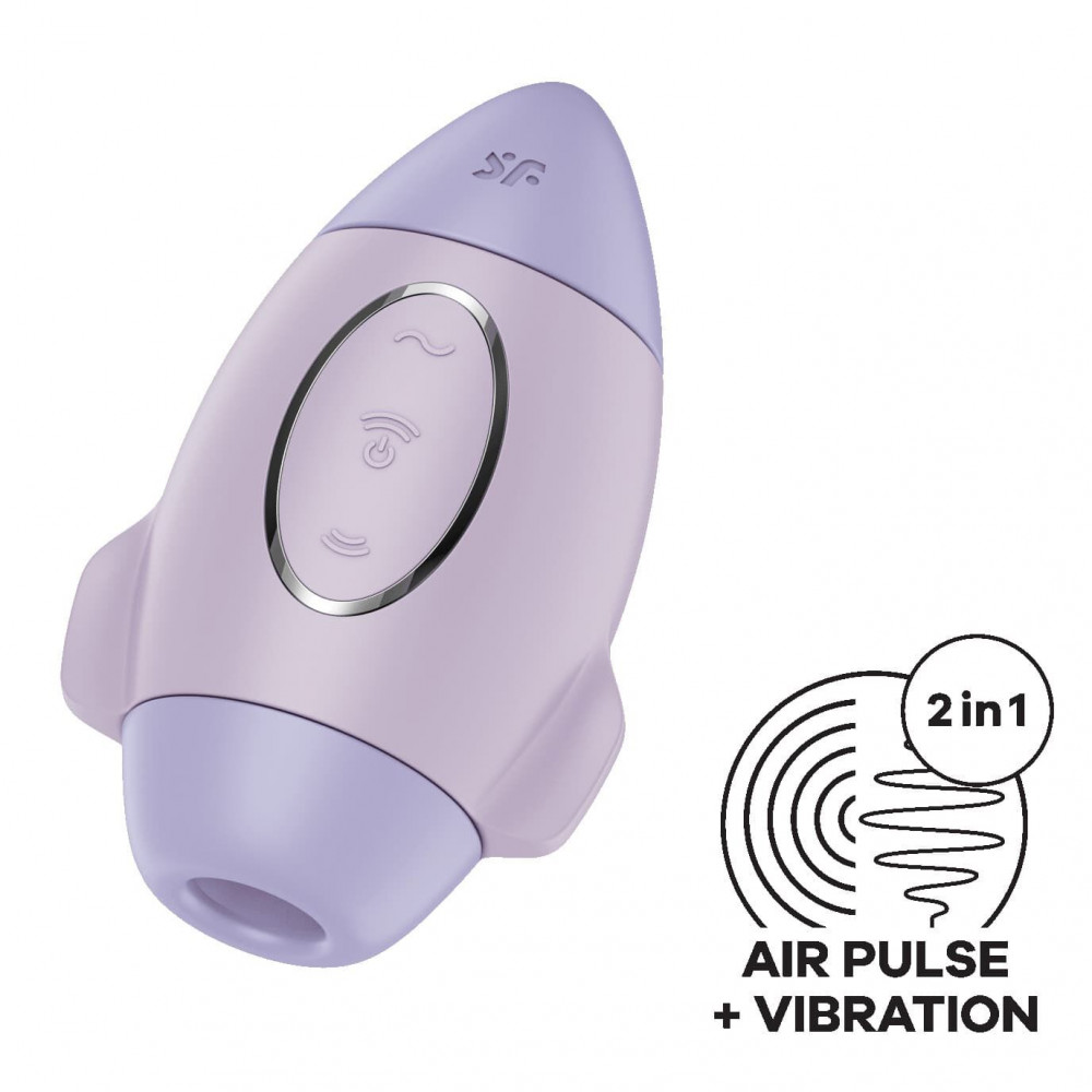Вибраторы вакуумные - Вакуумный вибратор Satisfyer Mission Control Violet