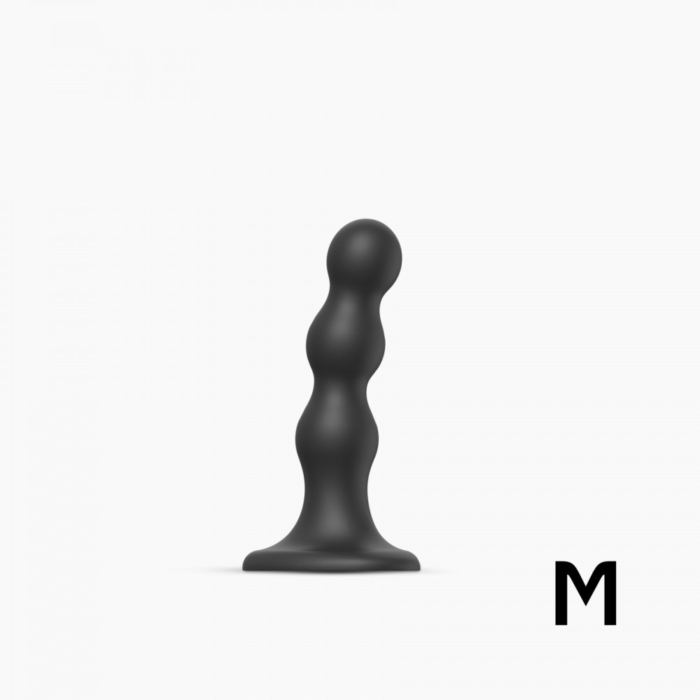 Страпон - Насадка для страпона Strap-On-Me Dildo Plug Balls Black M