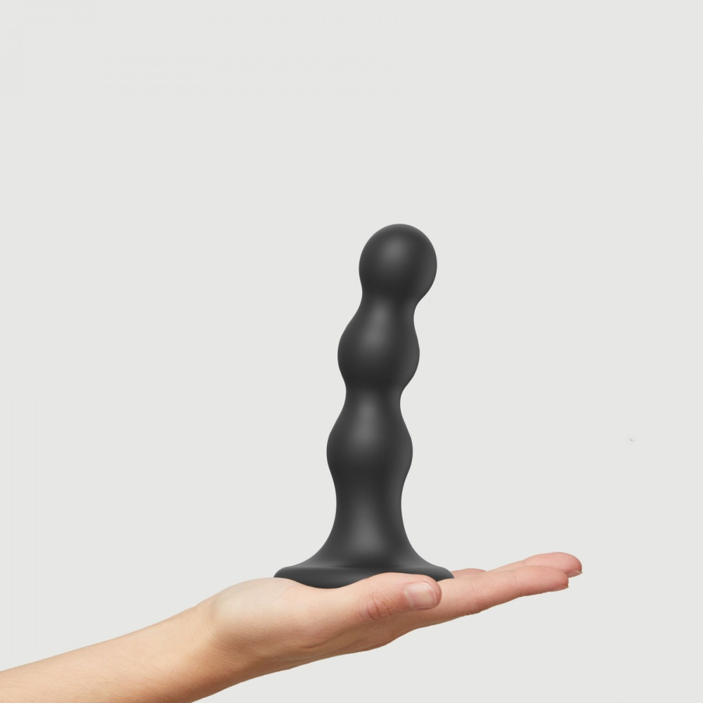 Страпон - Насадка для страпона Strap-On-Me Dildo Plug Balls Black M 5