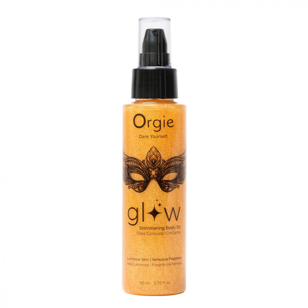 Интимная косметика - Масло-шиммер для тела Orgie – Glow Shimmering Body Oil (110 мл), чувственный аромат, увлажнение