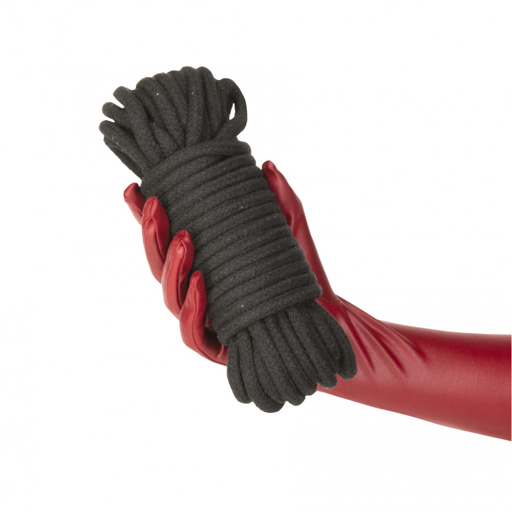 Наручники, веревки, бондажы, поножи - Веревка для шибари Punishment - Bondage Rope – Black 2