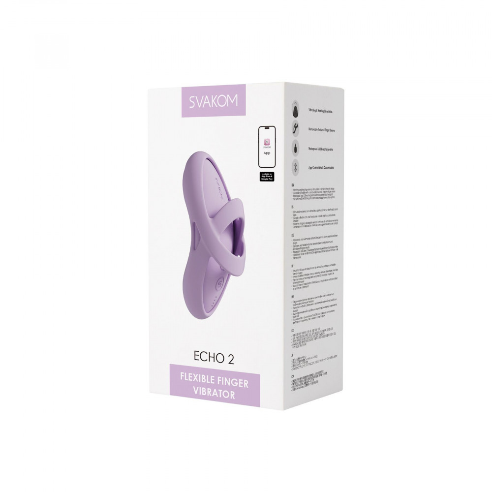 Клиторальный вибратор - Клиторальный вибратор Svakom Echo 2 Pink Lilac 6