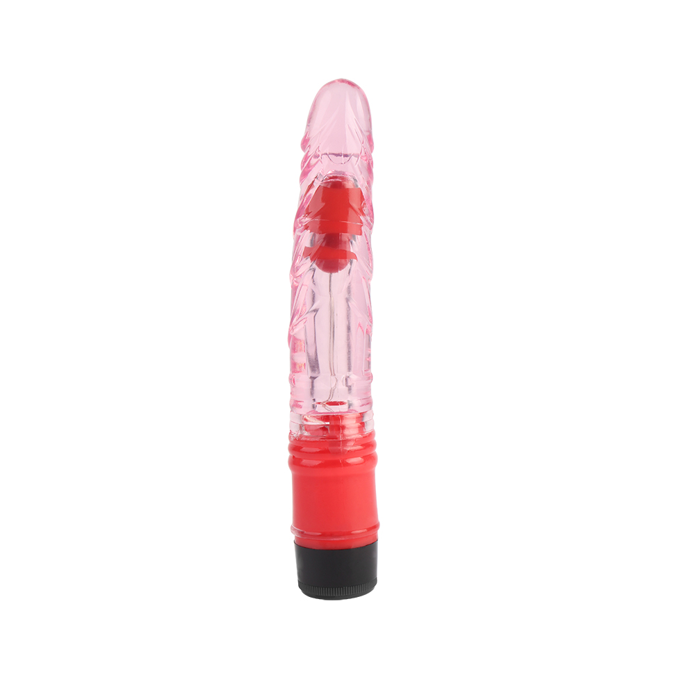 Секс игрушки - Вибратор реалистичный прозрачный Chisa Realistic Vibe, красный 3