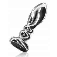Вибратор анальный Toy Joy Buttocks The Slider серебристый, L