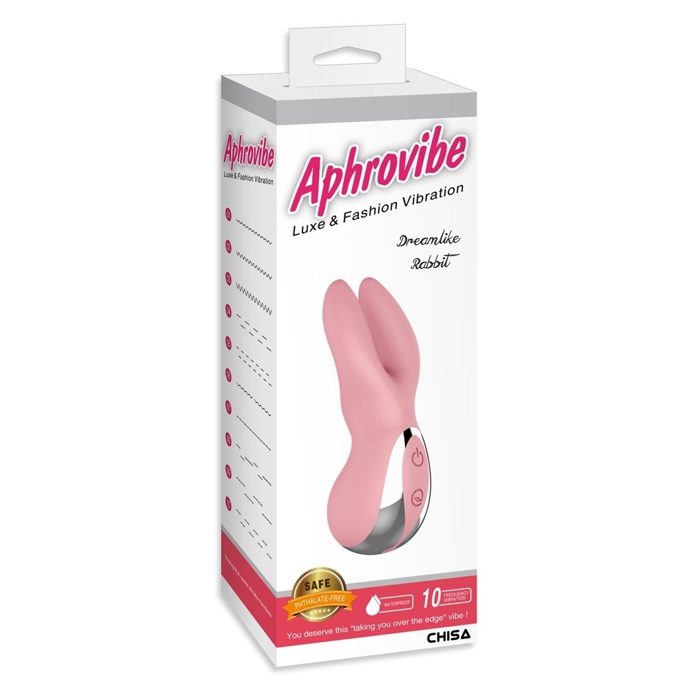 Секс игрушки - Вибратор для клитора в виде кролика Chisa Aphrovibe Dreamlike Rabbit, розовый 6