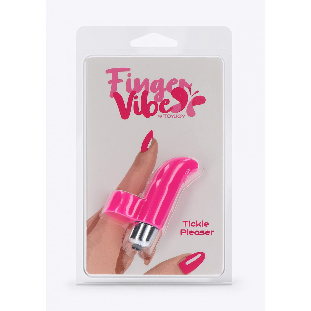 Секс игрушки - Вибратор на палец Tickle Pleaser розовый, 8 х 2 см 1