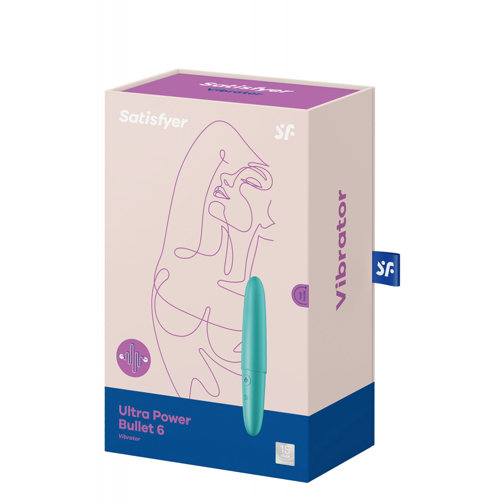 Вибропули  - T360195 Вибропуля Satisfyer Ultra Power Bullet 6 (turquoise) 3