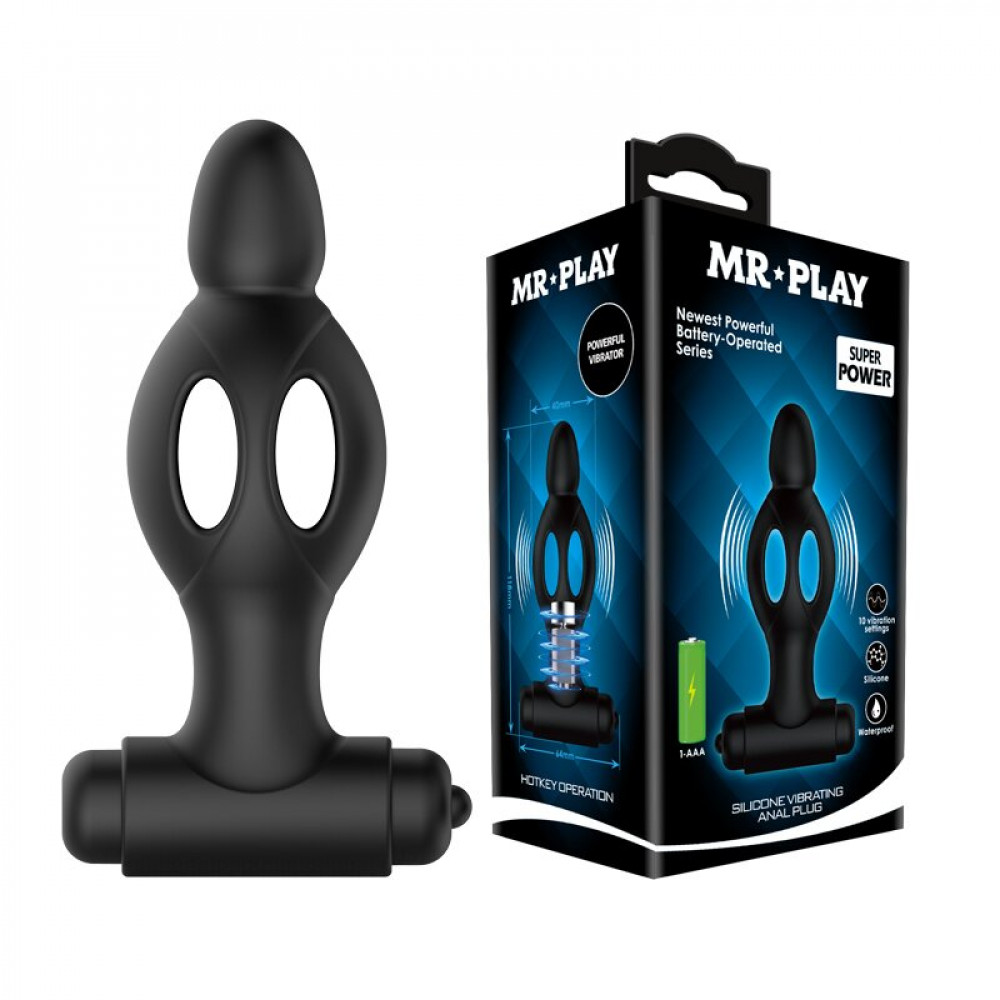 Анальные игрушки - Анальный стимулятор с вибрацией MR PLAY, BI-210214-MR